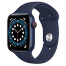 Apple Watch Series 6 GPS + Cellular 44mm Blue Aluminium Case with Deep Navy Sport Band - the1kw