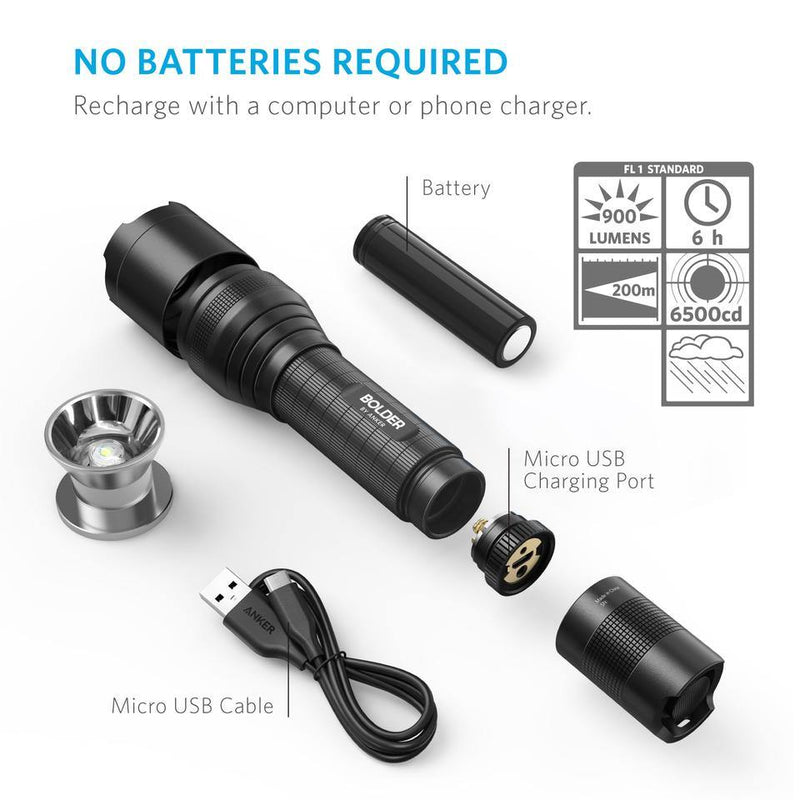 Bolder By Anker LC90 Flashlight - Anker Kuwait