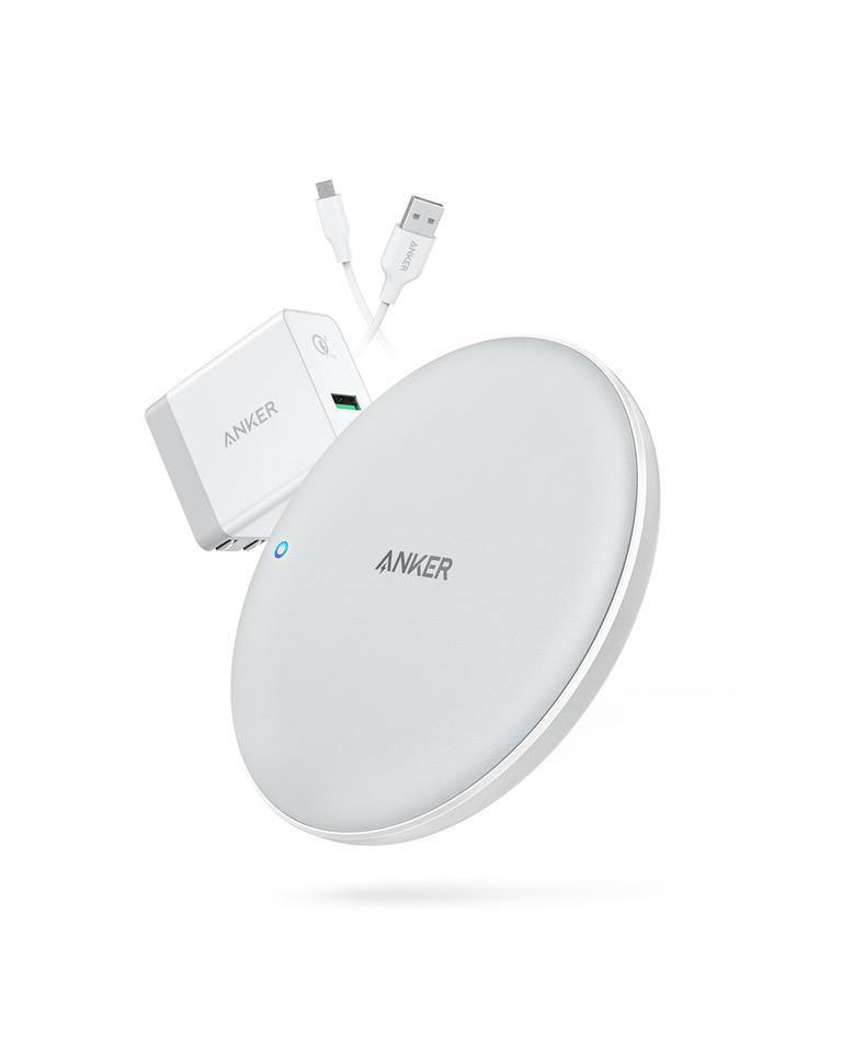 Anker PowerWave 7.5W Pad Wireless Charger-White - Anker Kuwait