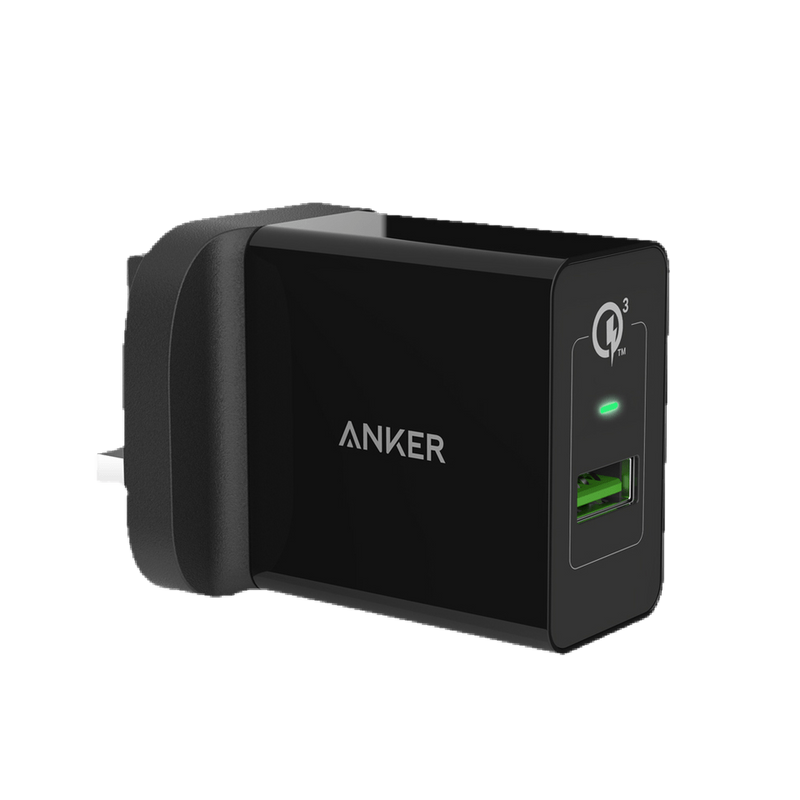 Anker PowerPort+ 1 with QC3.0 and IQ -Black - Anker Kuwait