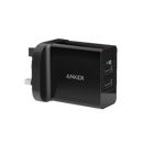 Anker PowerPort 2 Ports Wall Charger - Black - Anker Kuwait