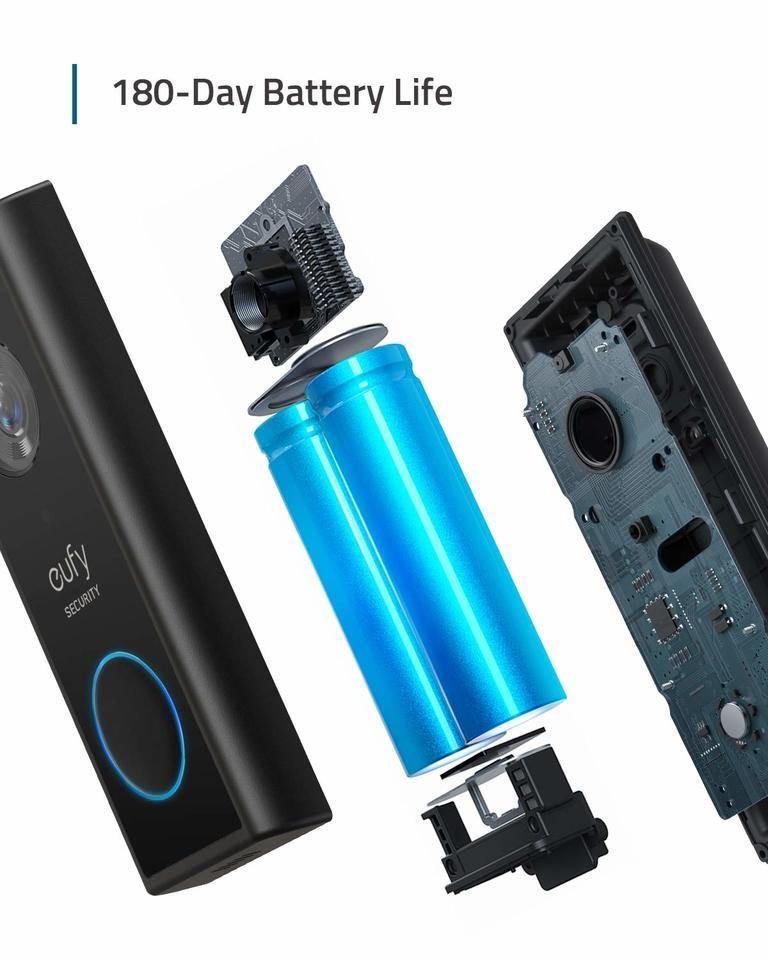 Eufy Battery Powered Video Doorbell 2K HD with HomeBase - Anker Kuwait