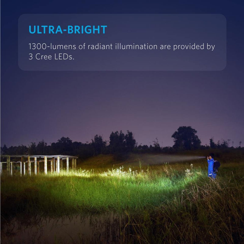 Anker Ultra-Bright LC130 Flashlight - Anker Kuwait