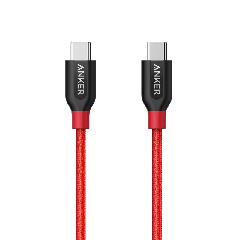 Anker Powerline+ USB-C to USB-C 2.0 (0.9m/3ft) -Red - Anker Kuwait