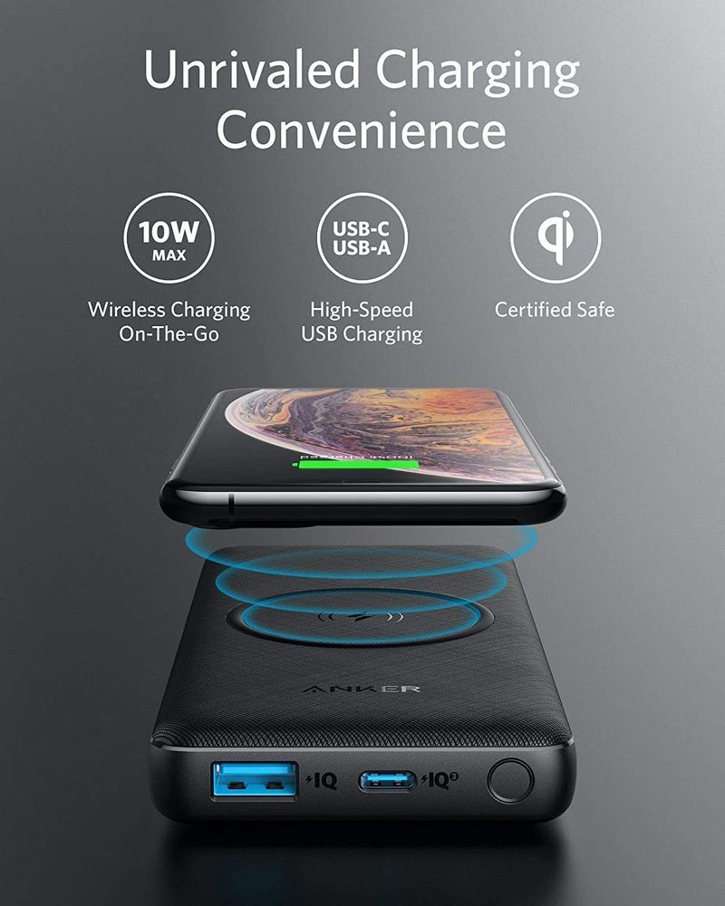 Anker PowerCore III Sense 10K Wireless -Black Fabric - the1kw