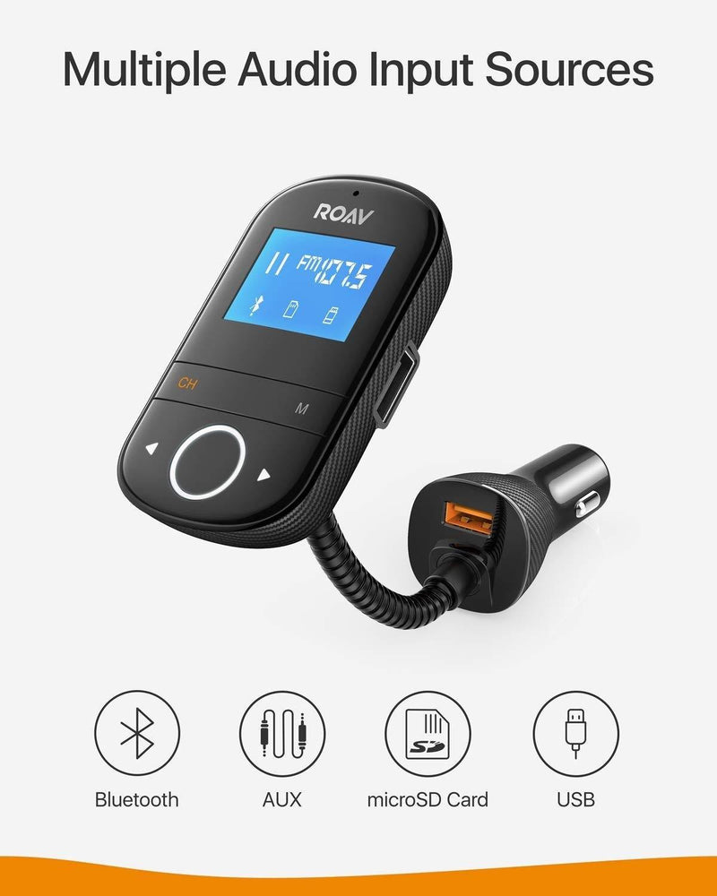 Roav SmartCharge F3 Bluetooth FM Transmitter and Charger - Anker Kuwait